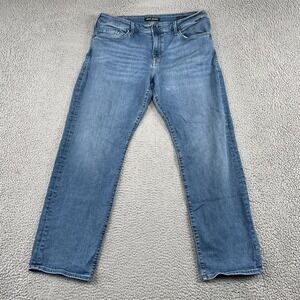 Mavi Jeans Product Type Mens 36 Blue Matt Relaxed Straight Leg Denim Pants